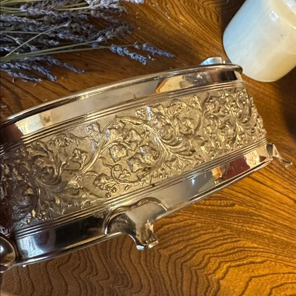 Elegant Ornate Serving Dish Bowl for glass casserole dishes or repurposing - Picture 2 of 9
